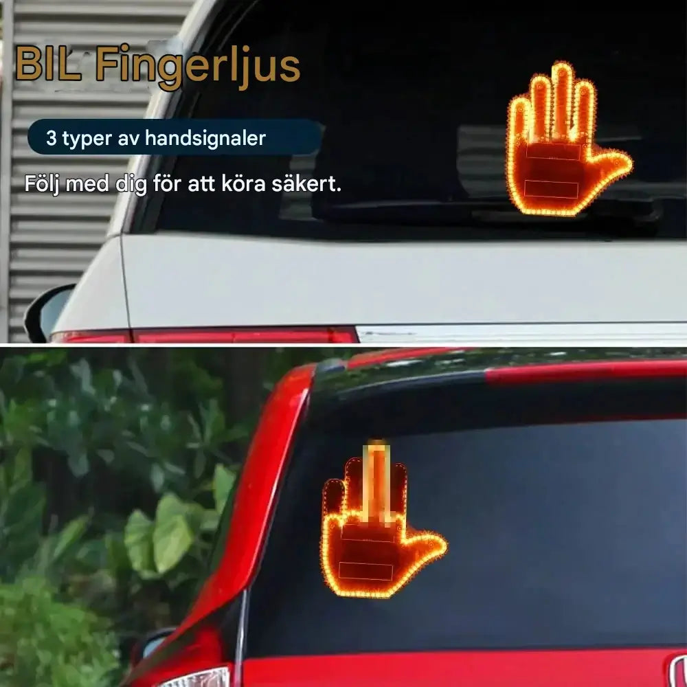 GlowHand – Rolig Handlampa för Bilen med Fjärrkontroll | Visa Ditt Humör i Trafiken på Ett Lysande Sätt