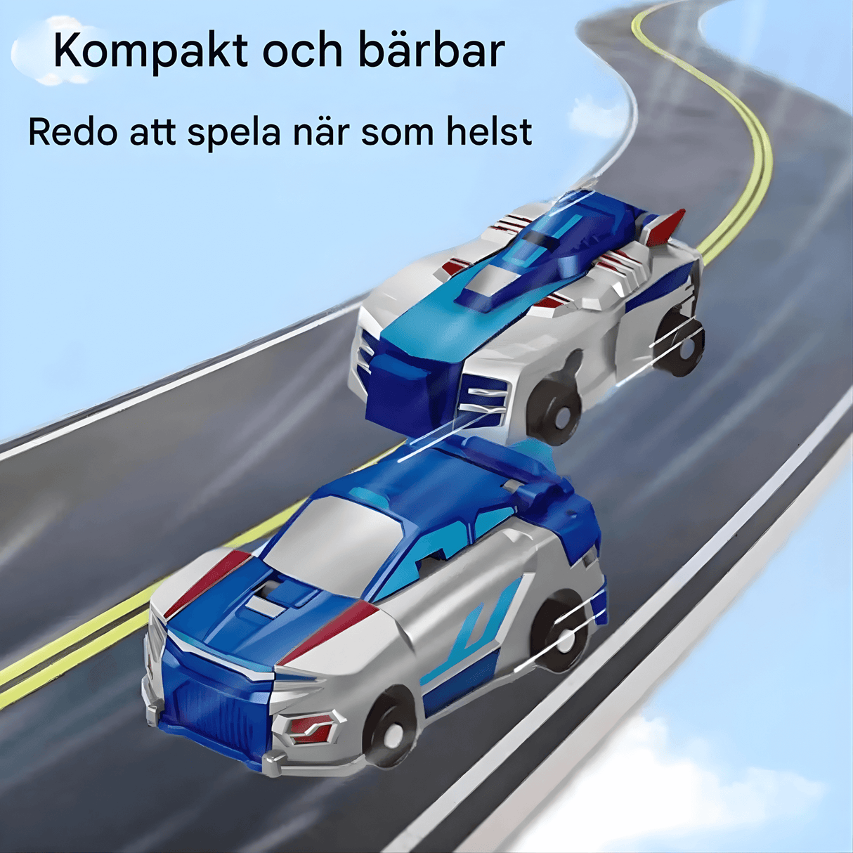 SkyDrake – Magnetisk Crashbil, der forvandles til en flyvende drage | 2-i-1 Legekøretøj til fantasi og bevægelsesleg