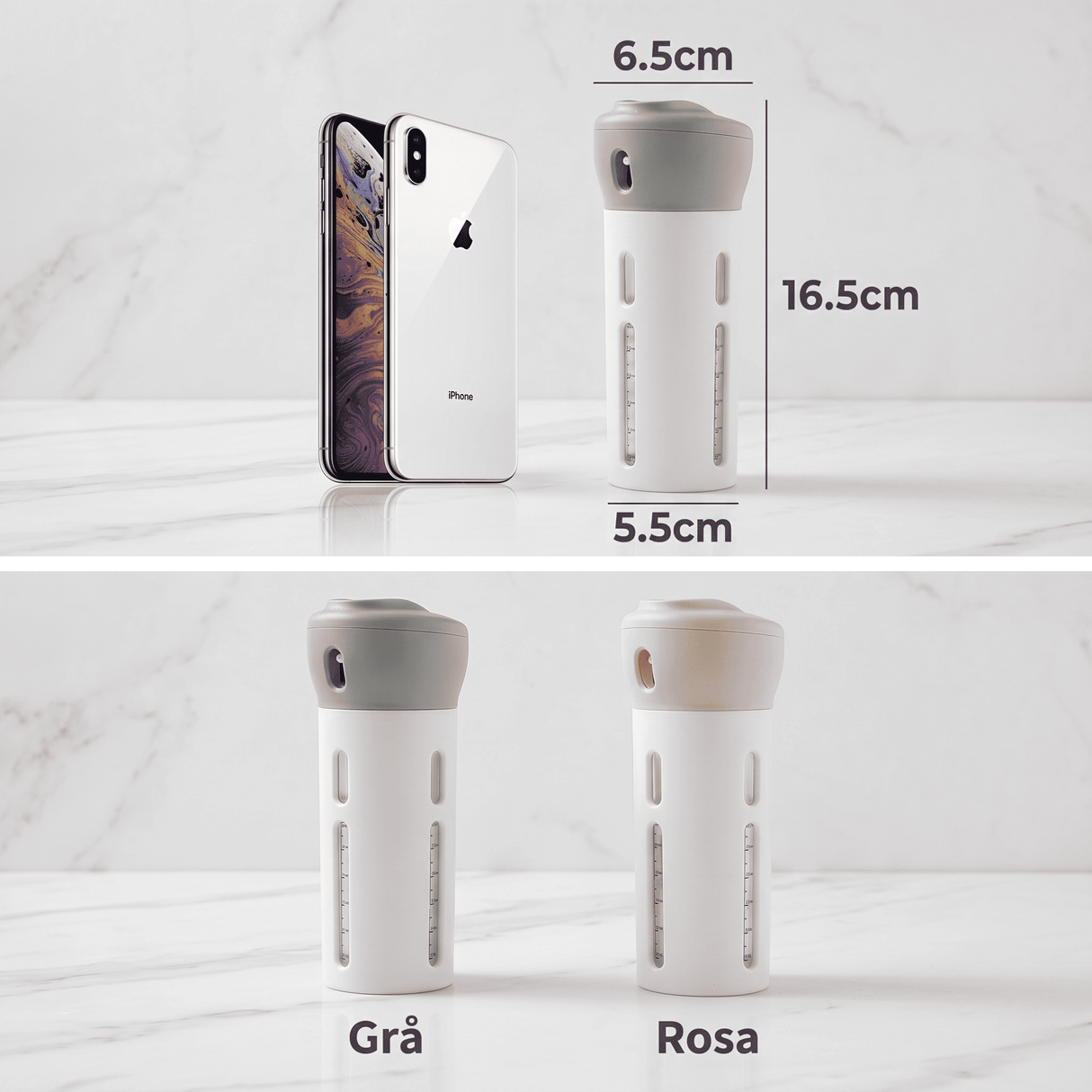 SpinFill – 4-i-1 Roterande Resedispenser med Läckagesäkra Refillflaskor på 40 ml – Kompakt Reseflaska