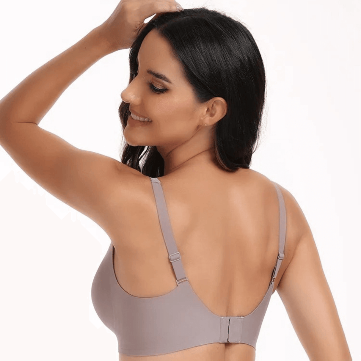 VeloraLift – Sømløs bøjle-bh med fuld skål, dyb V-udskæring og formstøbte skåle for komfort i hverdagen