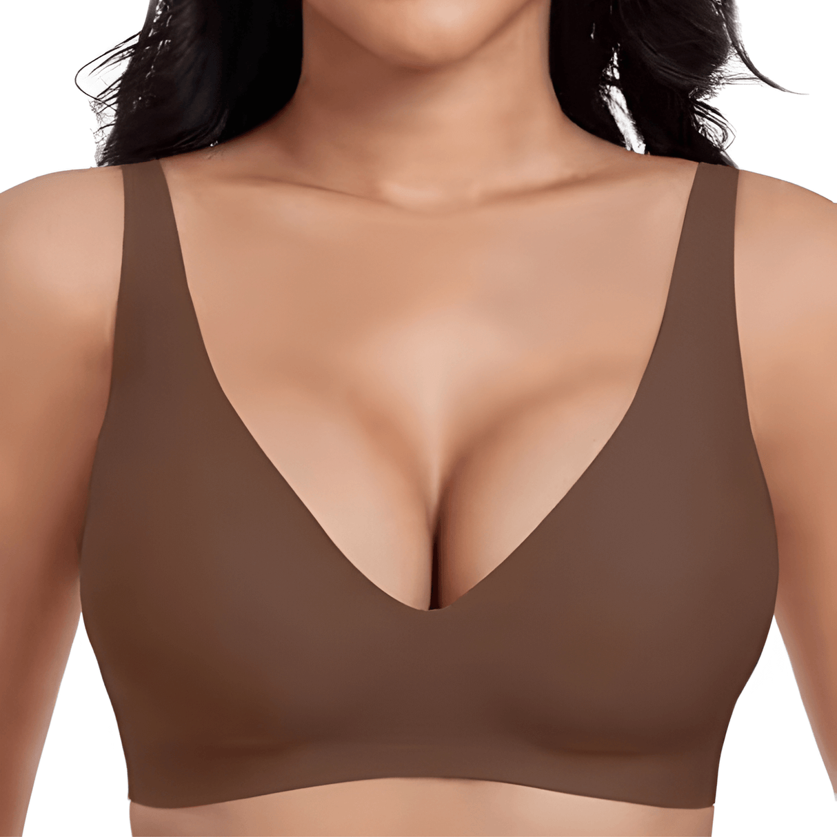 VeloraLift – Sømløs bøjle-bh med fuld skål, dyb V-udskæring og formstøbte skåle for komfort i hverdagen