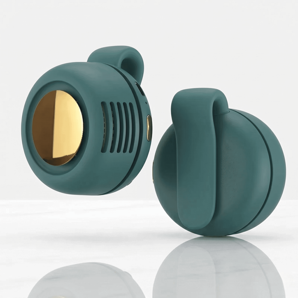 VortBreeze – Bærbar minivifte med klemme – 360° luftstrøm, 3 hastigheter og USB-lading