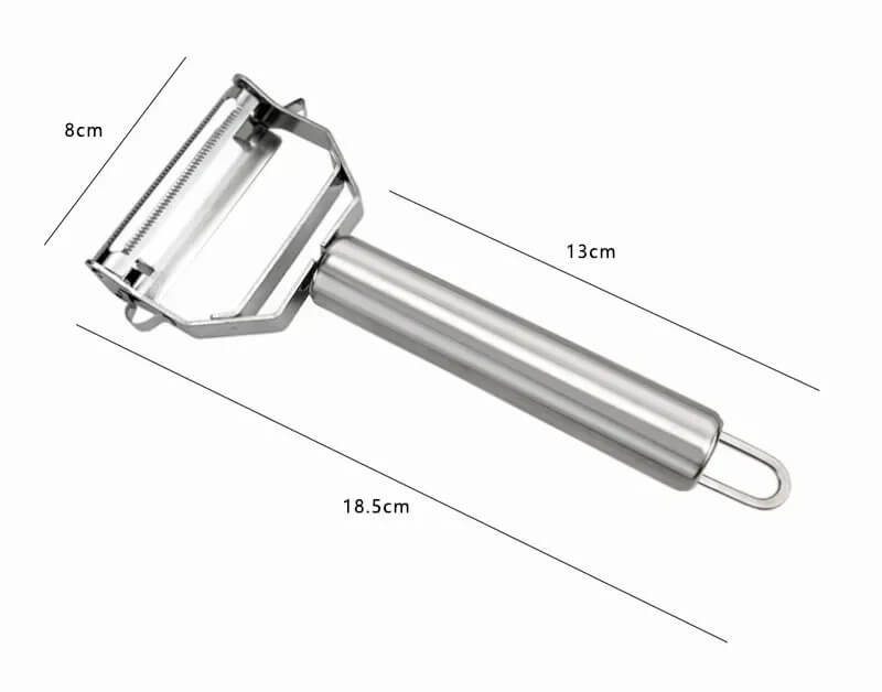 EasyGrate – Multifunktionell 4-i-1 Skalare och Rivjärn i Rostfritt Stål | Smidig och Snabb Skärning i Köket