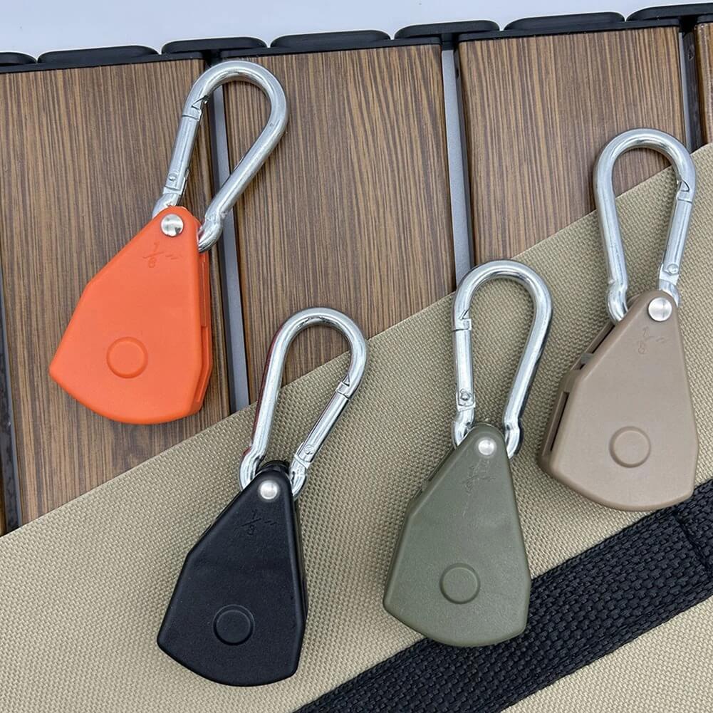 ReflectaCord – Reflekterande Tältlina 5M med Justerbar Trissa för Camping