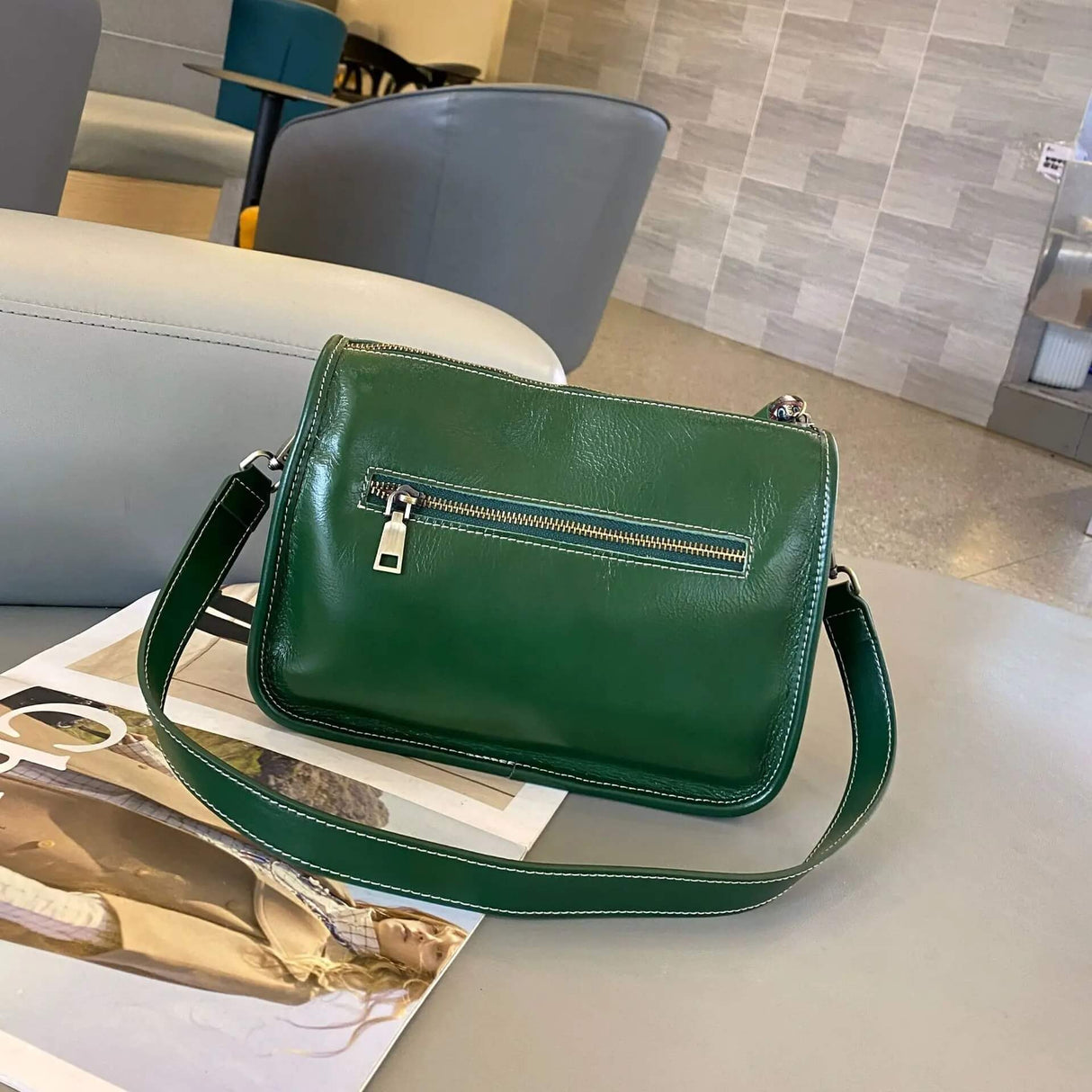 Luxury Leather Bag – Rymlig och elegant handväska i äkta läder