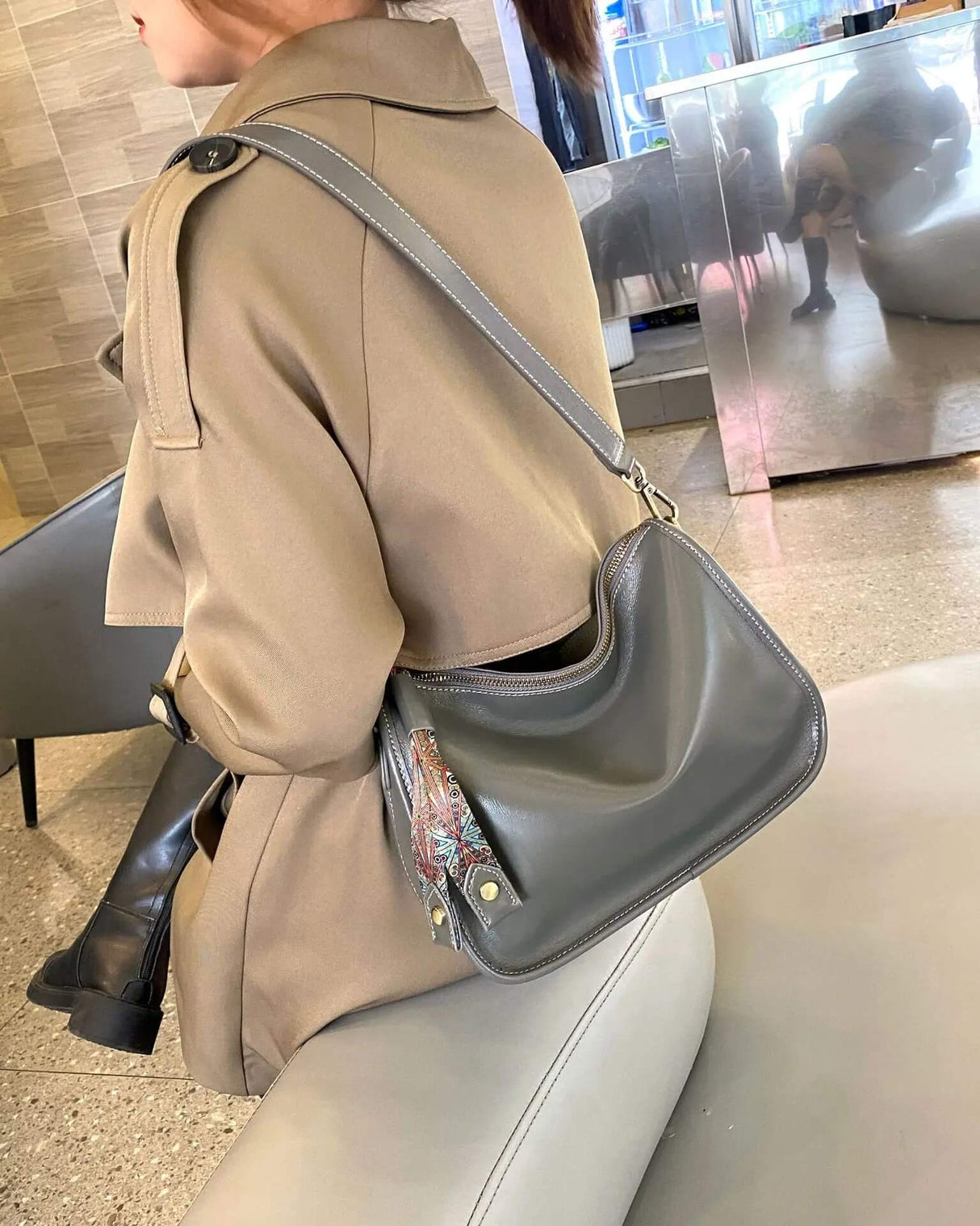 Luxury Leather Bag – Rymlig och elegant handväska i äkta läder