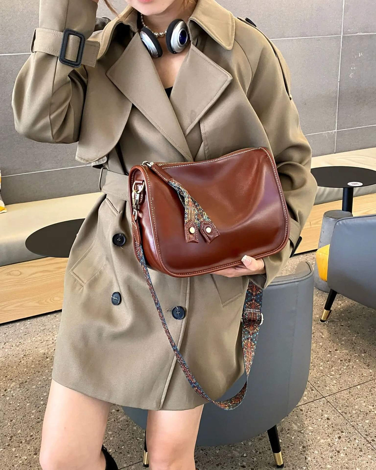 Luxury Leather Bag – Rymlig och elegant handväska i äkta läder