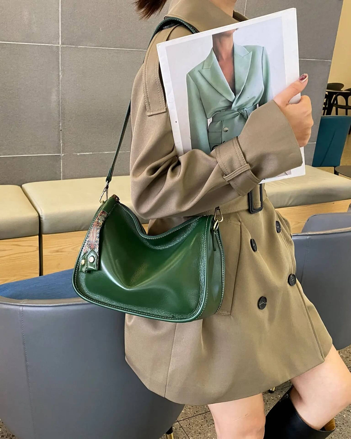 Luxury Leather Bag – Rymlig och elegant handväska i äkta läder