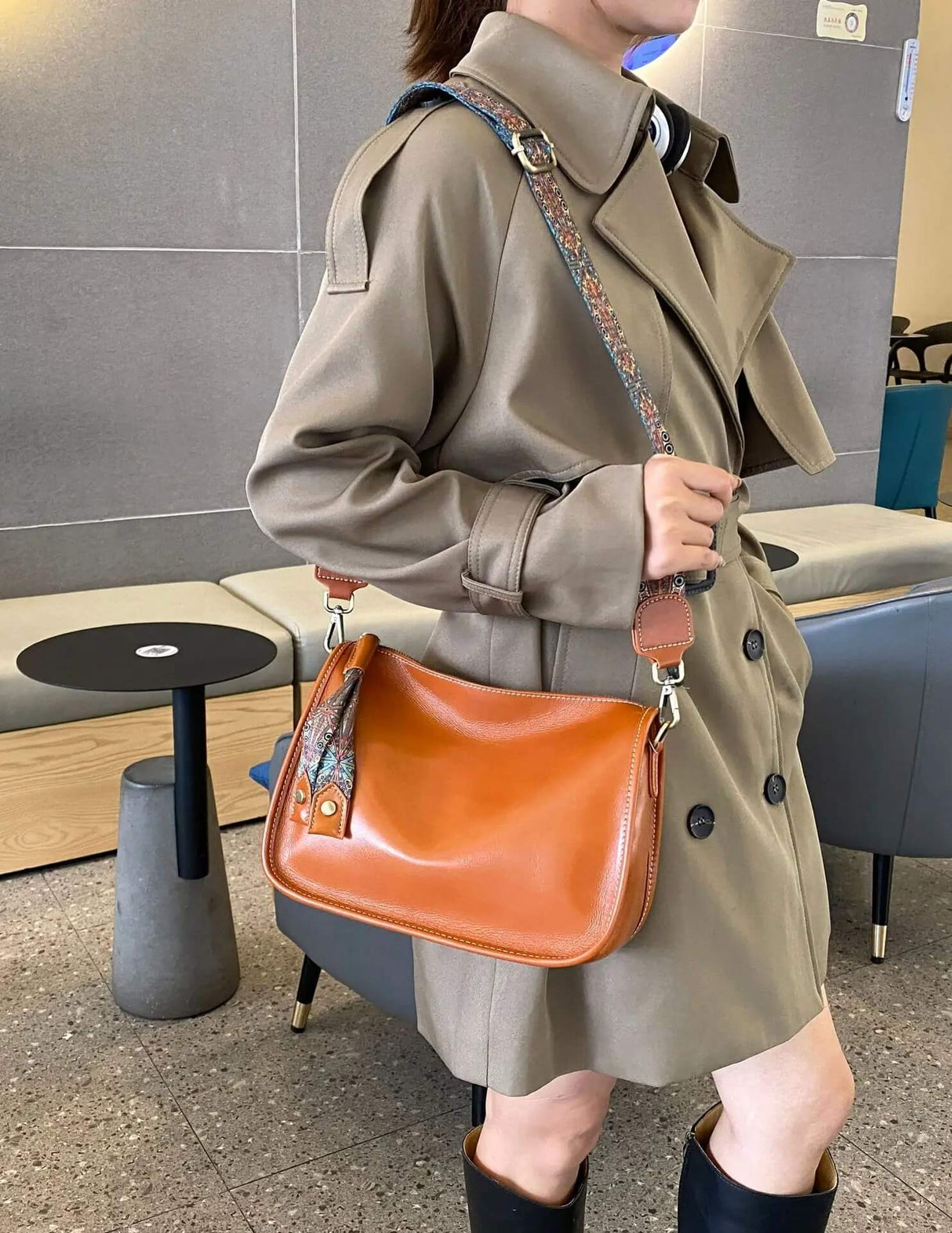 Luxury Leather Bag – Rymlig och elegant handväska i äkta läder