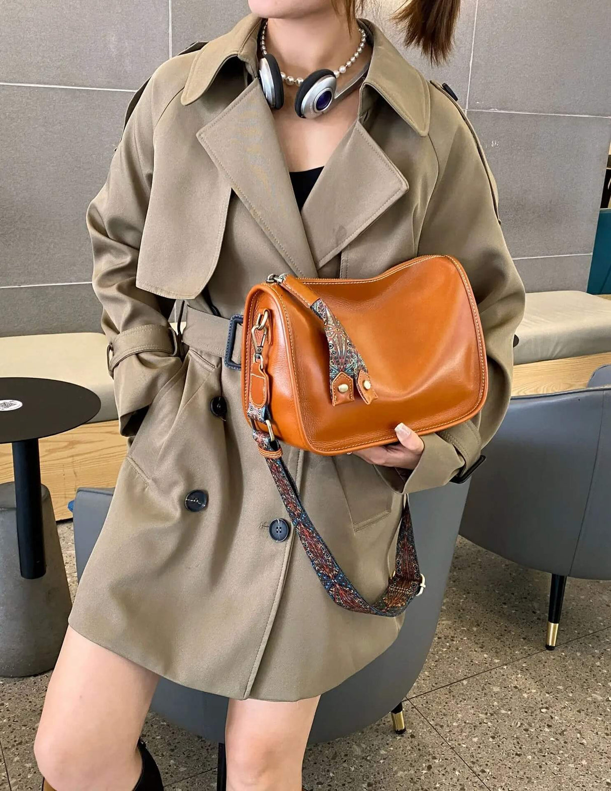 Luxury Leather Bag – Rymlig och elegant handväska i äkta läder