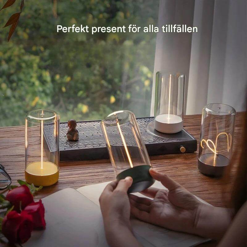 QuantumGlow – Bärbar LED-lampa med magnetisk och flexibel filament | USB-C uppladdningsbar ambient belysning