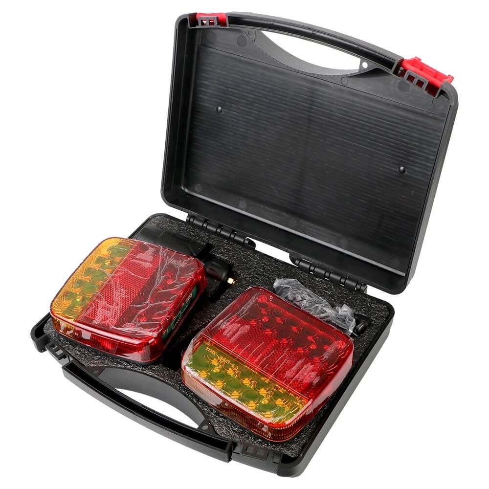 TrailMagnet – Magnetiska Sladdlösa LED Bakljus för Släp, Husvagn & Lastbil | Trådlöst Bromsljus med 5 Funktioner