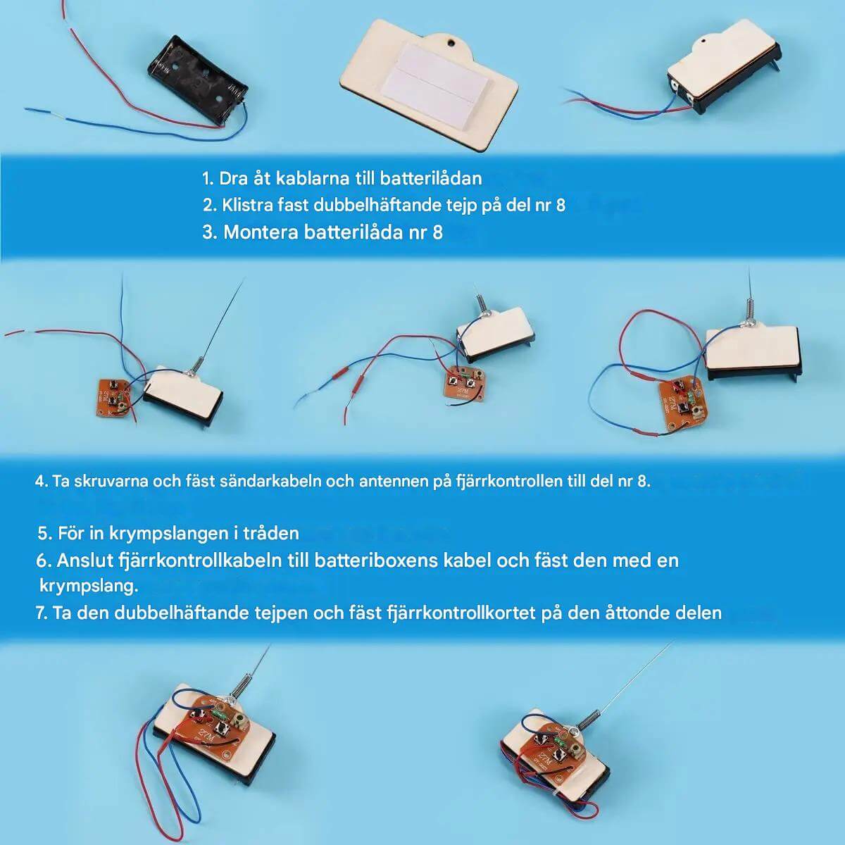 WoodiRace – Träleksaksbil med Fjärrkontroll för Barn | Monteringsbar 4-hjulsdriven DIY Teknikleksak