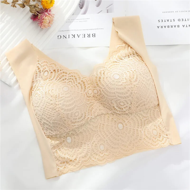 ComfortMax - Plus Size Sömlös BH för Kvinnor M-5XL - Trådlös Minimizer - Push Up