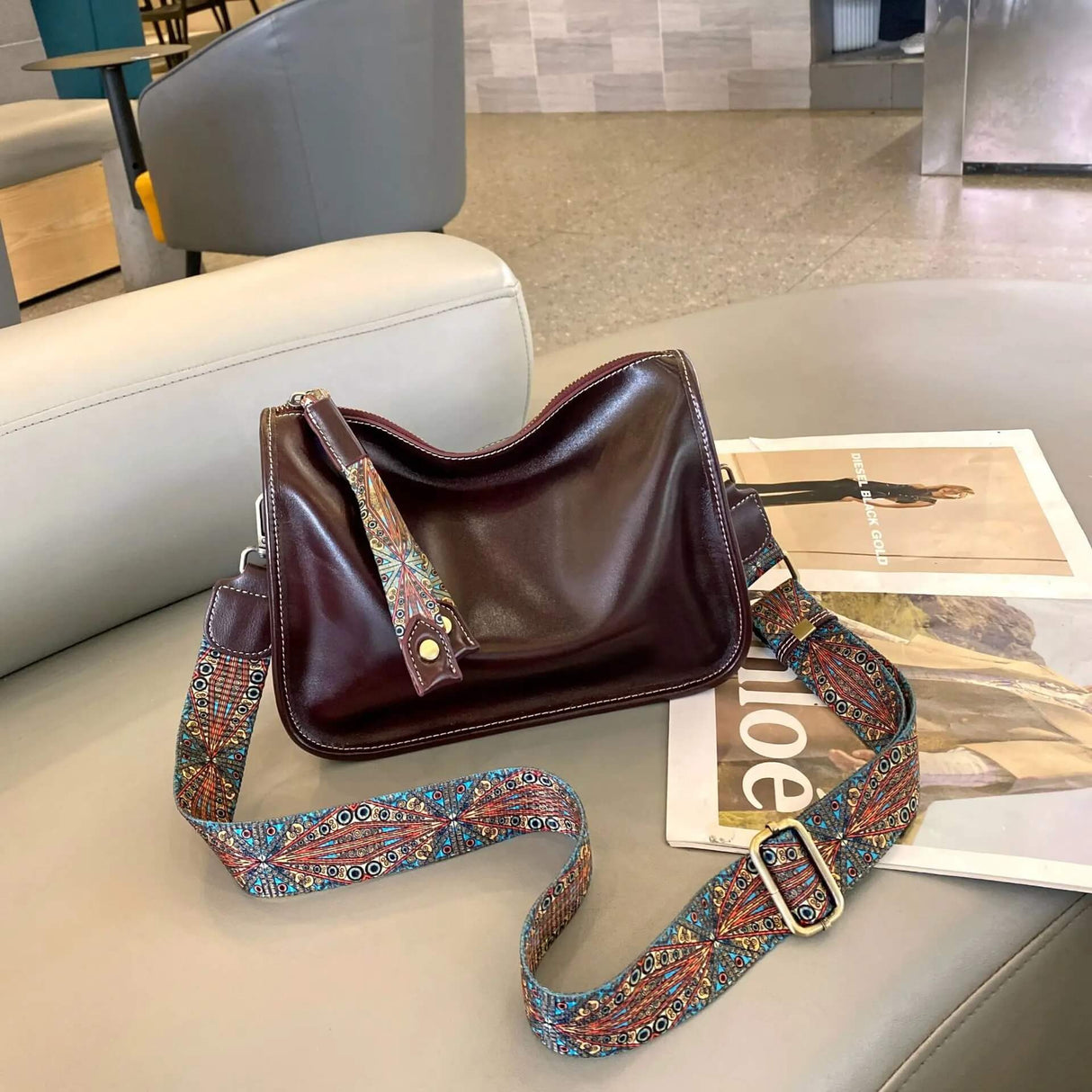 Luxury Leather Bag – Rymlig och elegant handväska i äkta läder