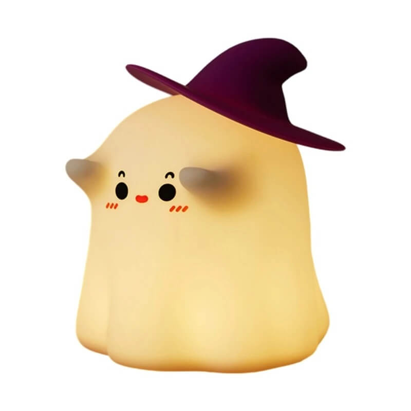 GlowShroom – LED nattlampa i silikon | Mjuk pumpa-, svamp- eller spökdesign för barnrum och sovrum