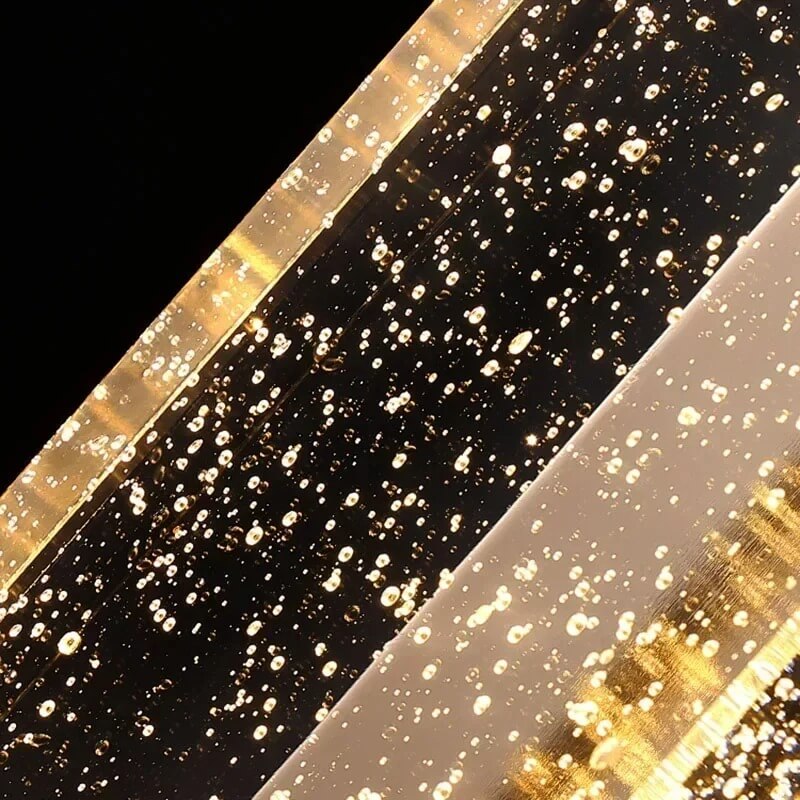 LuxeAngle – Vägglampa med Bubble Kristall och Guldbelagd Metall | Elegant och Lyxig Dekorationsbelysning för Sovrum & Vardagsrum