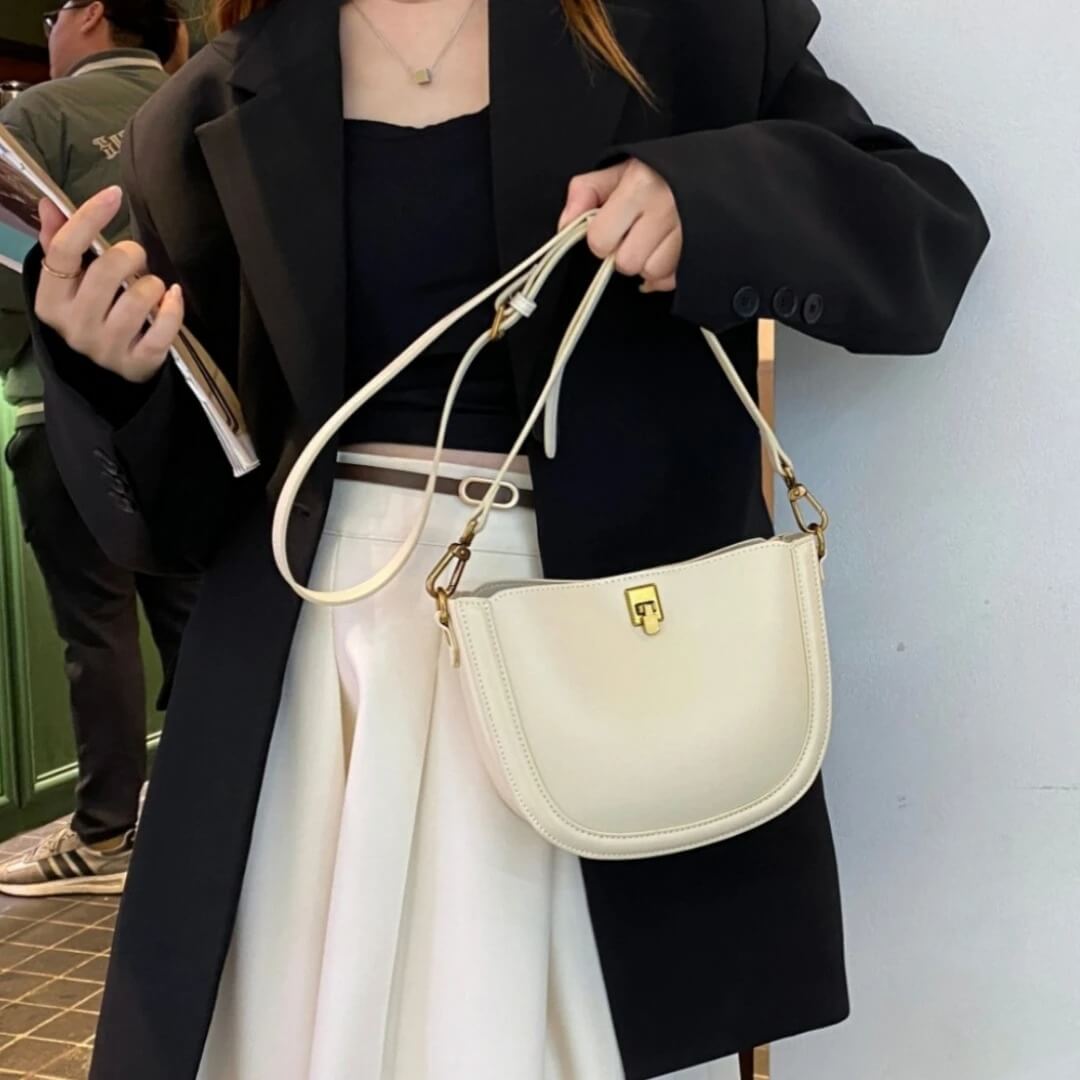 Saddlelux – Lyxig Mini Sadelväska i Äkta Läder