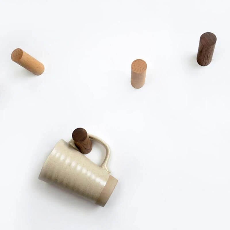 BarkHook – Väggmonterad Träkrok för Kläder, Nycklar & Accessoarer | Stilren Förvaring i Naturlig Design