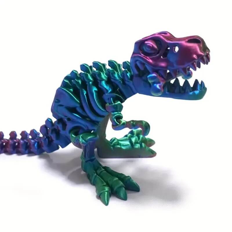 DinoFlex - Rörlig 3D-printad Dinosauriemodell för Lek och Dekor
