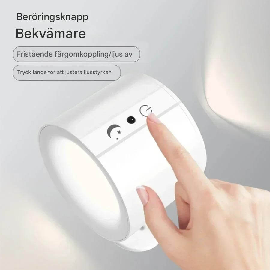 NordGlow – Magnetisk LED Vägglampa med Dubbla Ljuskällor | Flexibel Belysning för Hemmets Alla Hörn