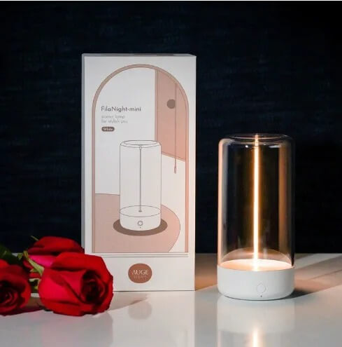 QuantumGlow – Bärbar LED-lampa med magnetisk och flexibel filament | USB-C uppladdningsbar ambient belysning