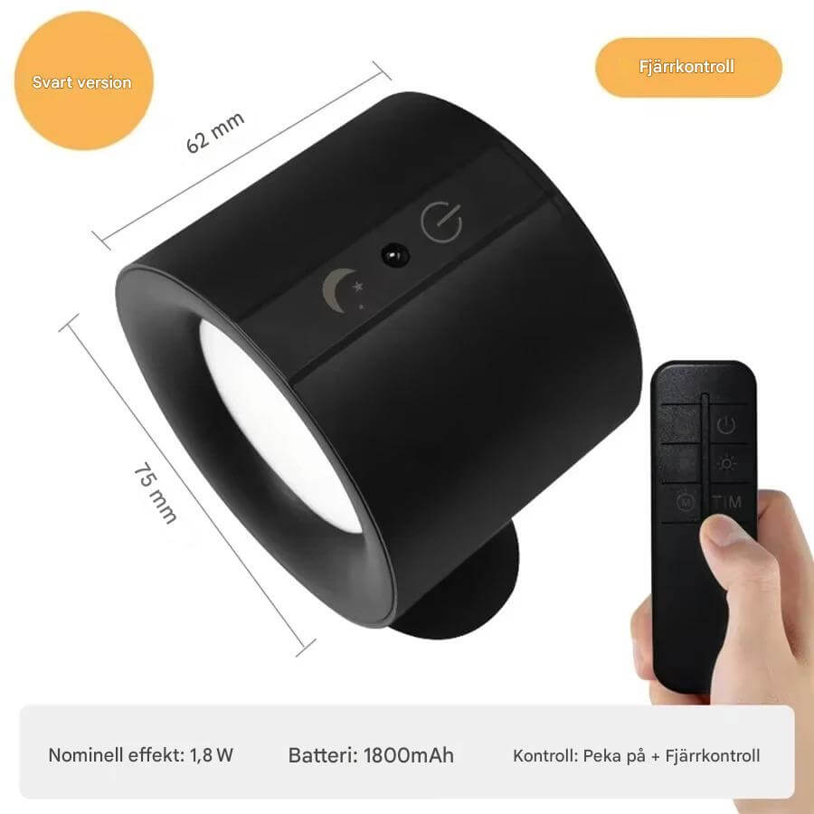 NordGlow – Magnetisk LED Vägglampa med Dubbla Ljuskällor | Flexibel Belysning för Hemmets Alla Hörn