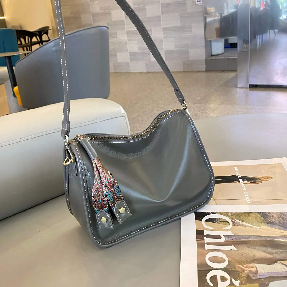 Luxury Leather Bag – Rymlig och elegant handväska i äkta läder