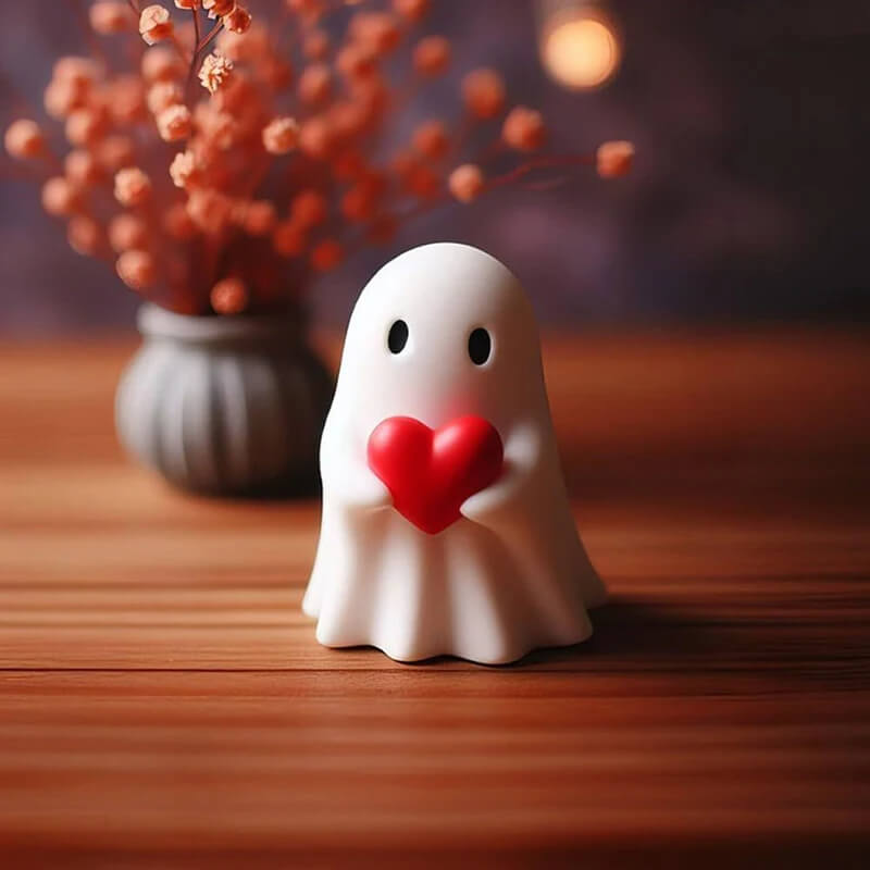 Halloween Decoration: Cute Ghost Sculpture - Scary and Fun Figurine for Home