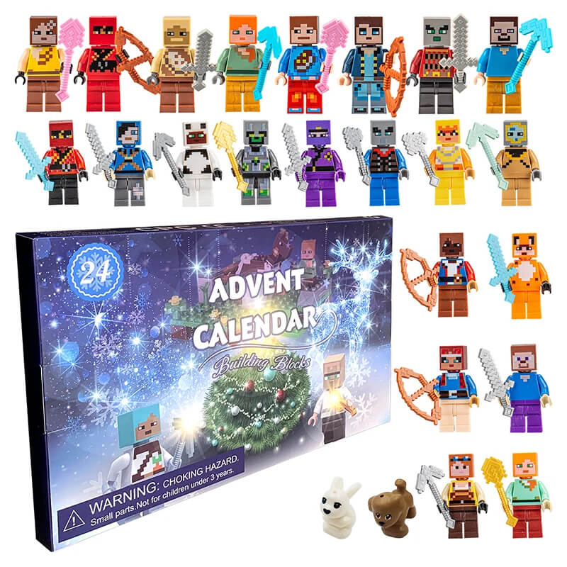 MiniCraft - Advent Calendar with 24 Day Countdown and Action Figures
