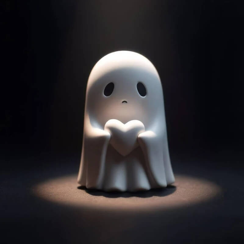 Halloween Decoration: Cute Ghost Sculpture - Scary and Fun Figurine for Home