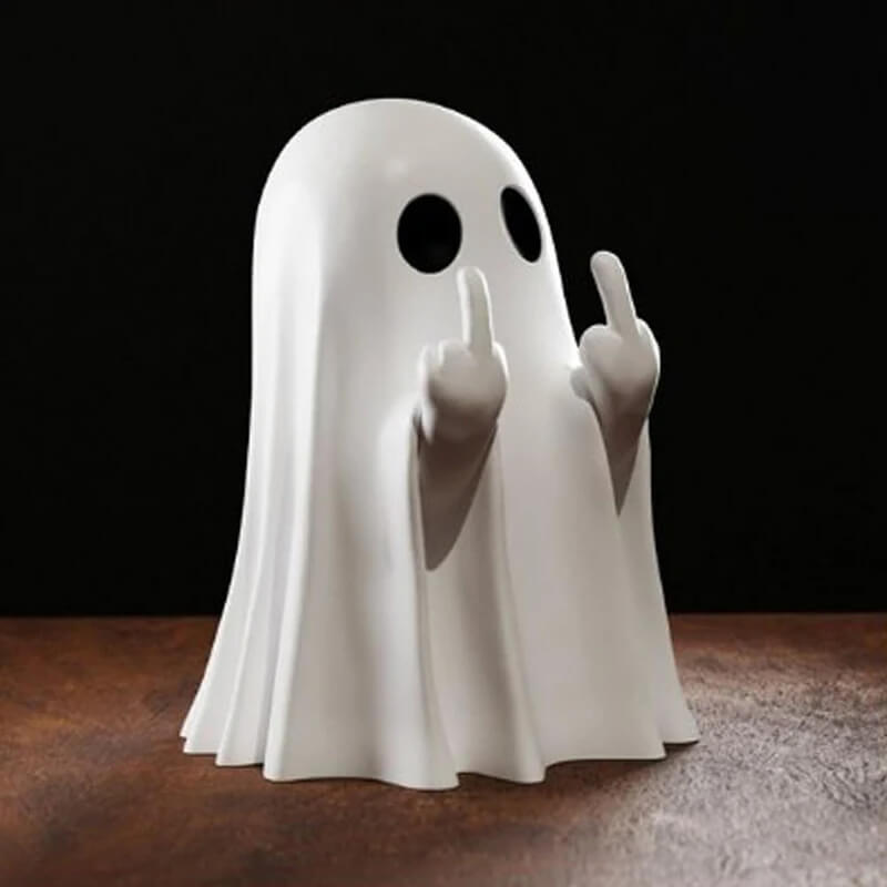 Halloween Decoration: Cute Ghost Sculpture - Scary and Fun Figurine for Home