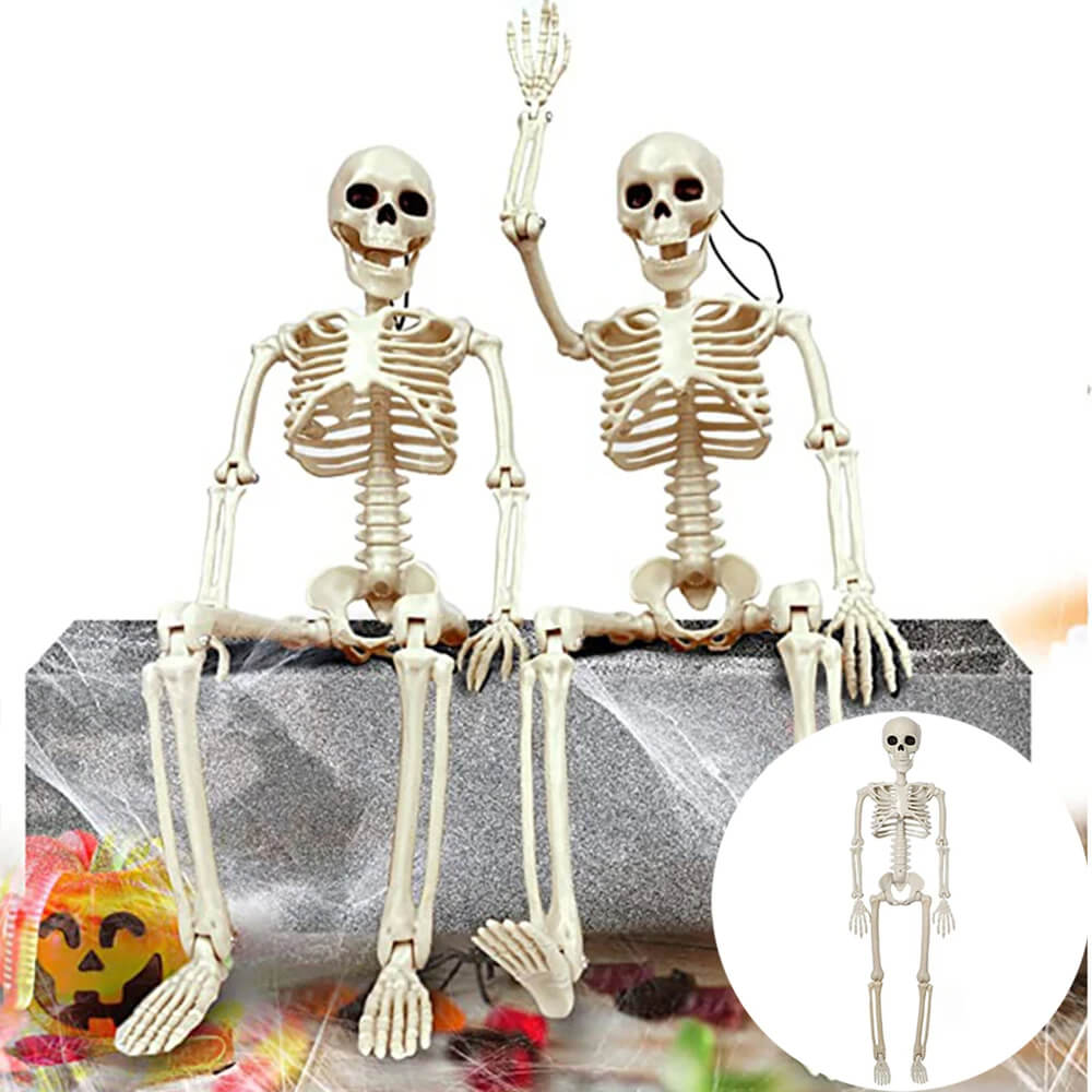 Halloween Decoration: Human Skeleton 40 cm - Realistic Skeleton for Scary Decor