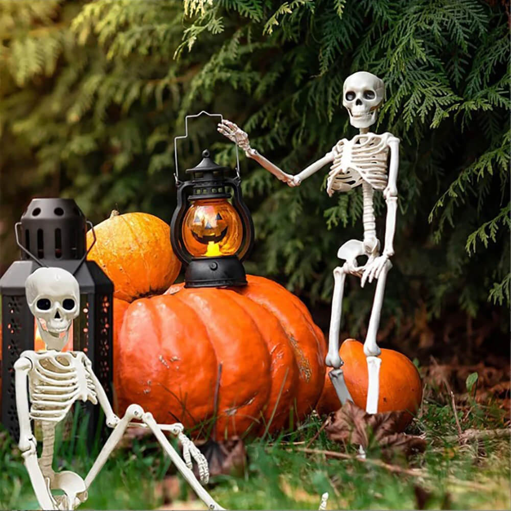 Halloween Decoration: Human Skeleton 40 cm - Realistic Skeleton for Scary Decor