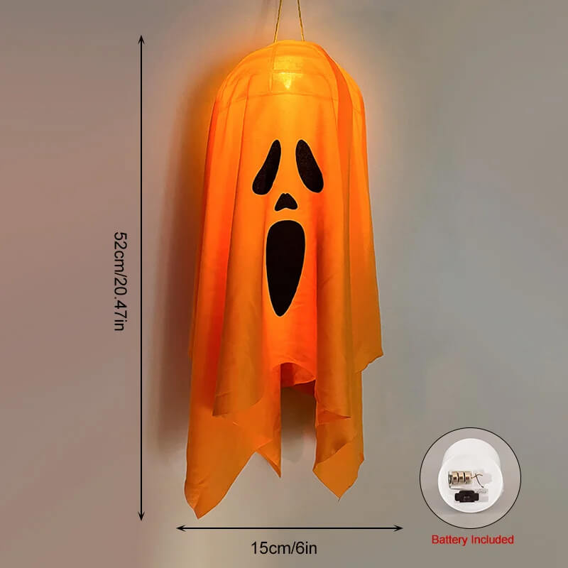 Halloween LED Ghost Light - Hanging Horror Decoration for Indoor and Outdoor