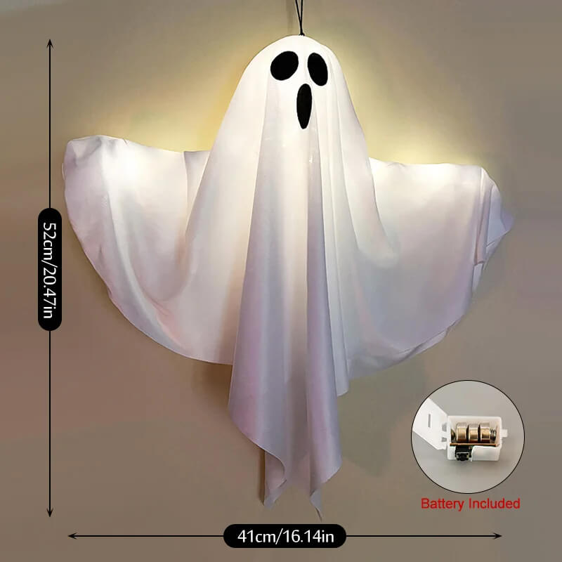 Halloween LED Ghost Light - Hanging Horror Decoration for Indoor and Outdoor