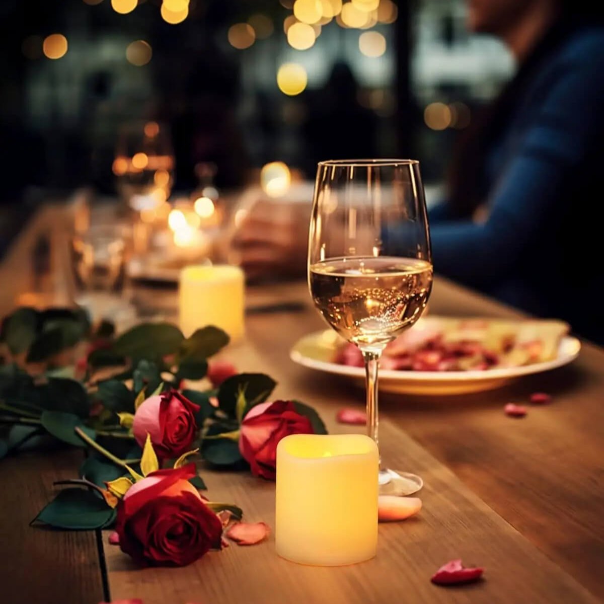 Flameless LED Candles - Creative Tea Lights with Warm White Light