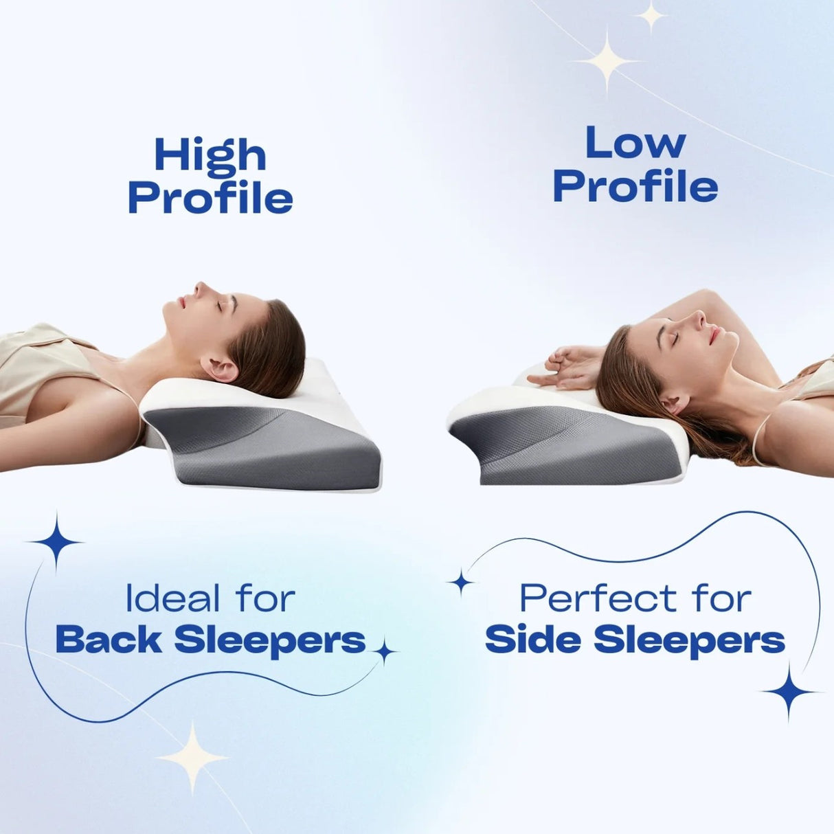 Snoozeit - Ergonomic & Comfortable Orthopedic Neck Pillow