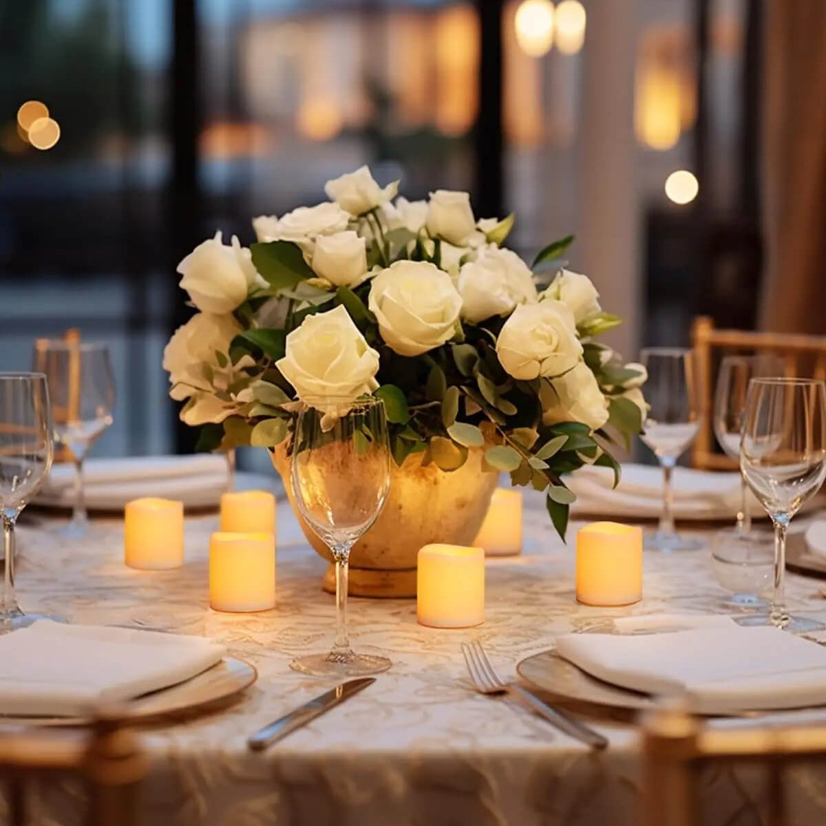 Flameless LED Candles - Creative Tea Lights with Warm White Light