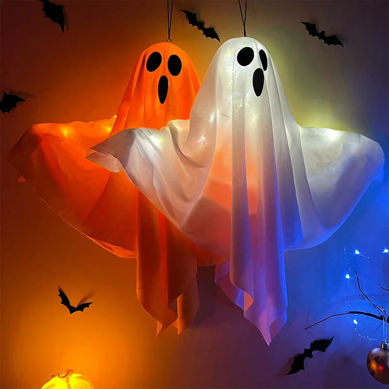 Halloween LED Ghost Light - Hanging Horror Decoration for Indoor and Outdoor