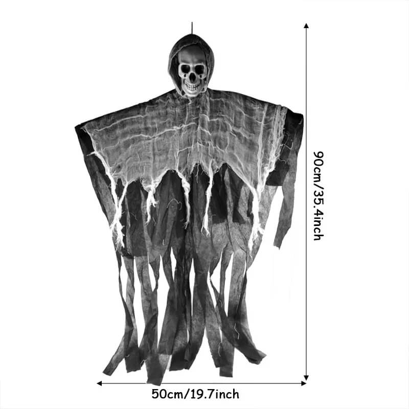 Halloween Decoration: Hanging Haunted House Decoration - Ghost, Skull and Skeleton