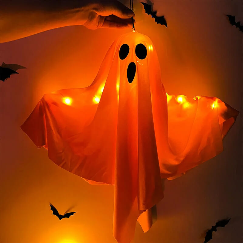 Halloween LED Ghost Light - Hanging Horror Decoration for Indoor and Outdoor