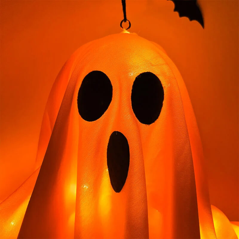 Halloween LED Ghost Light - Hanging Horror Decoration for Indoor and Outdoor