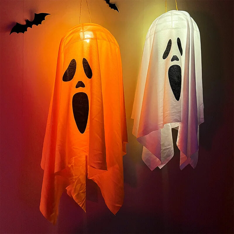 Halloween LED Ghost Light - Hanging Horror Decoration for Indoor and Outdoor