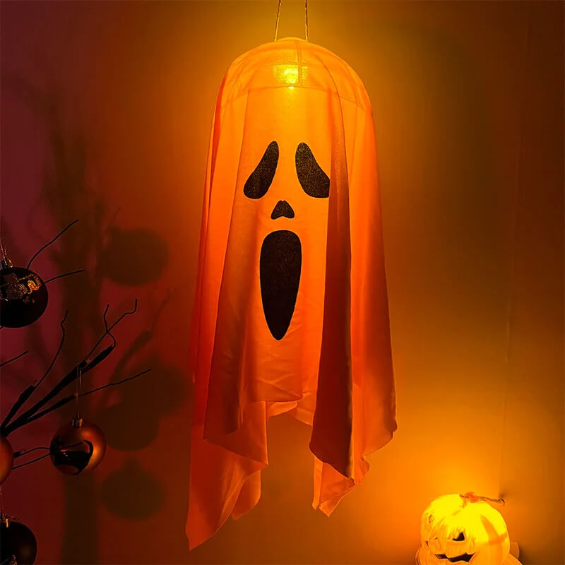 Halloween LED Ghost Light - Hanging Horror Decoration for Indoor and Outdoor