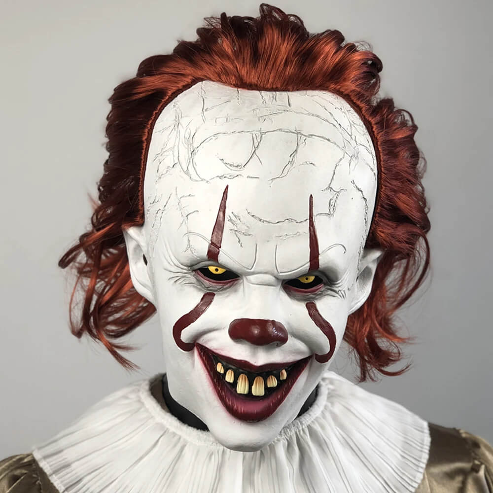 Halloween Pennywise Clown Mask - Scary Demon Clown for Halloween and Carnival