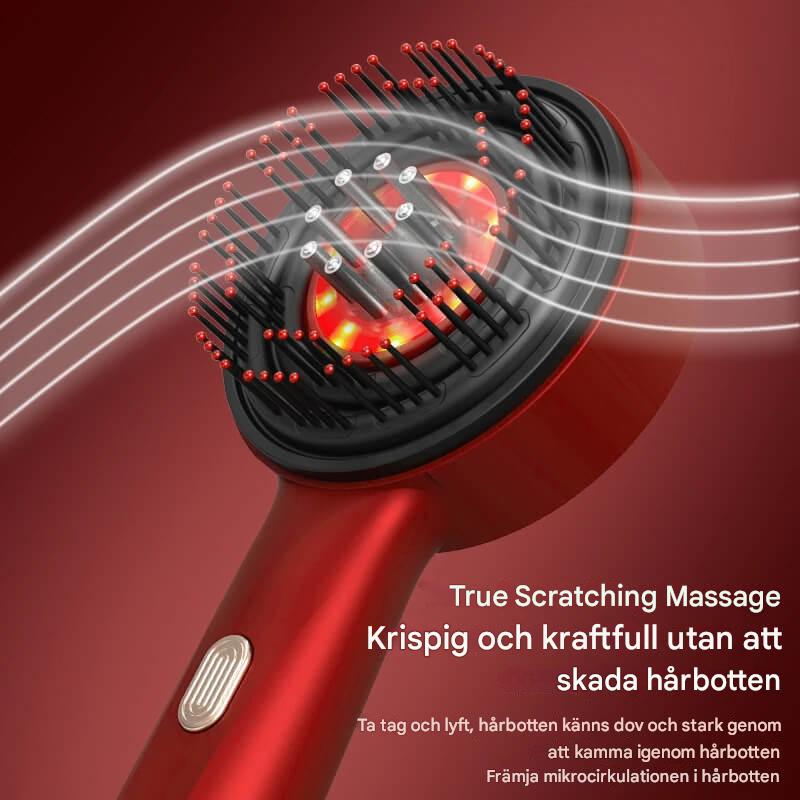 Elektrisk Massagekam Med Röd Ljusterapi – Med Oljedispenser