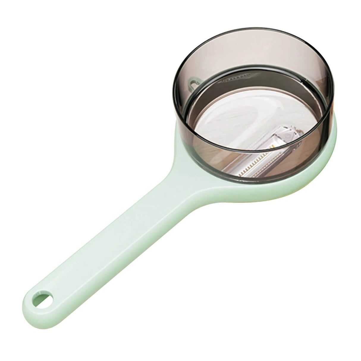 PeelPod – Skalkniv med Inbyggd Förvaringslåda | Smart Köksverktyg för Mindre Spill