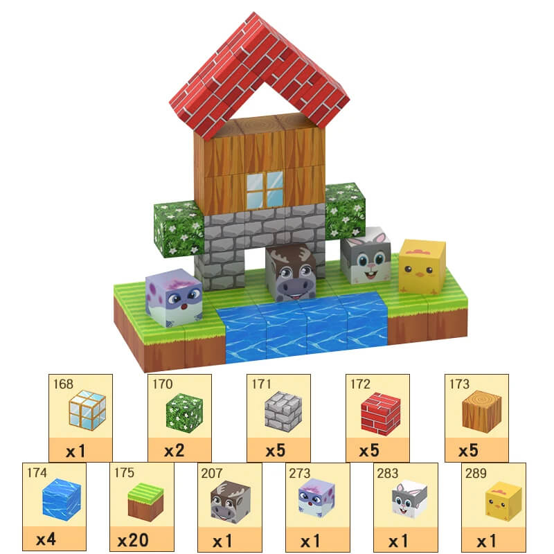 MiniCraft™ Magnetic Building Blocks - Learning & Creative Play