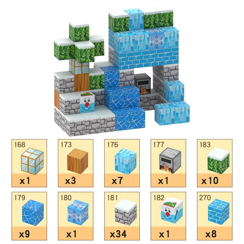 MiniCraft™ Magnetic Building Blocks - Learning & Creative Play